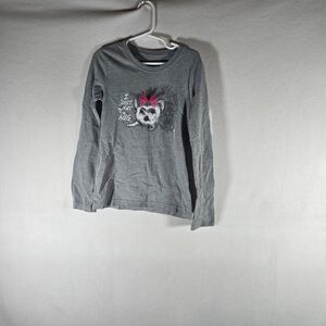 Child Grey T Shirt Girls S/CH (6-6X) Faded Glory